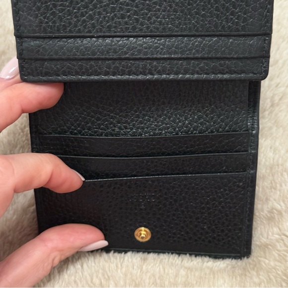 Gucci Black Pebbled Leather wallet - Picture 7 of 8